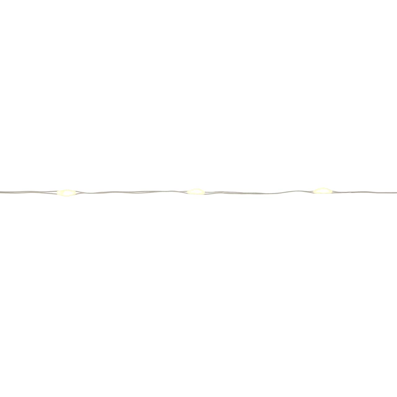 8 Pack: 18ct. Warm White LED String Lights with Silver Wire by Ashland®